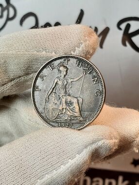 Circulated BN 1927 Great Britain Farthing KM# 825